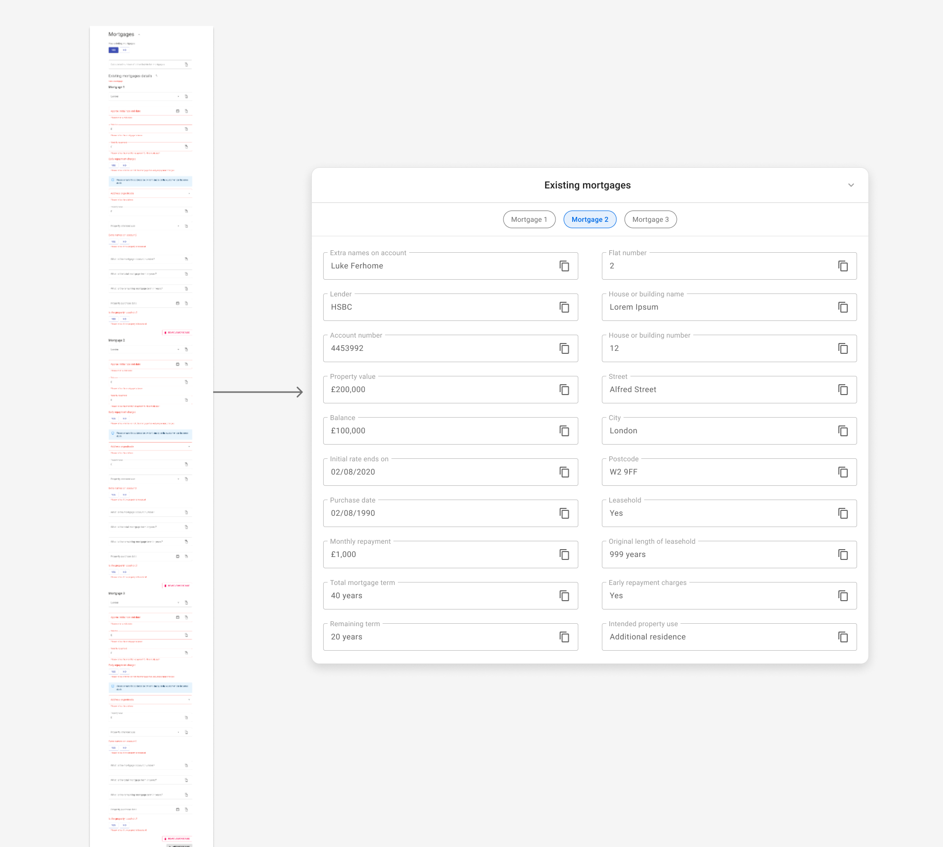 Customer details improvements